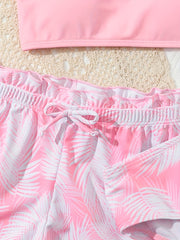 Summer Ready 3 Piece Girls Swimsuit Set For Beach Fun