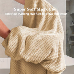 2 Large Microfiber Hair Towels Absorbent & Quick Dry Hair Drying