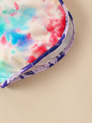 Girls Tie Dye Striped Beach Shorts Breathable Summer Shorts 3-12 Years