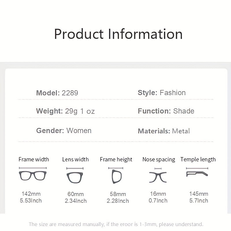 Rhinestone Rimless Oversized Square Sunglasses Women's Shades
