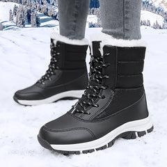 Faux Fur Lined Snow Boots - Keep Warm and Stylish