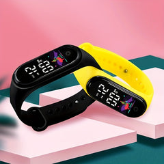 Touch Screen Tracker Silicone Sports Watch for Kids