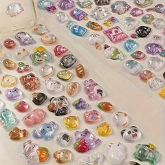 1pc Cartoon Embossed Fun 3D Stickers for Scrapbooking Journaling