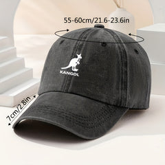 Kangaroo Print Baseball Cap Vintage Hat Outdoor Sunshade Peaked Cap