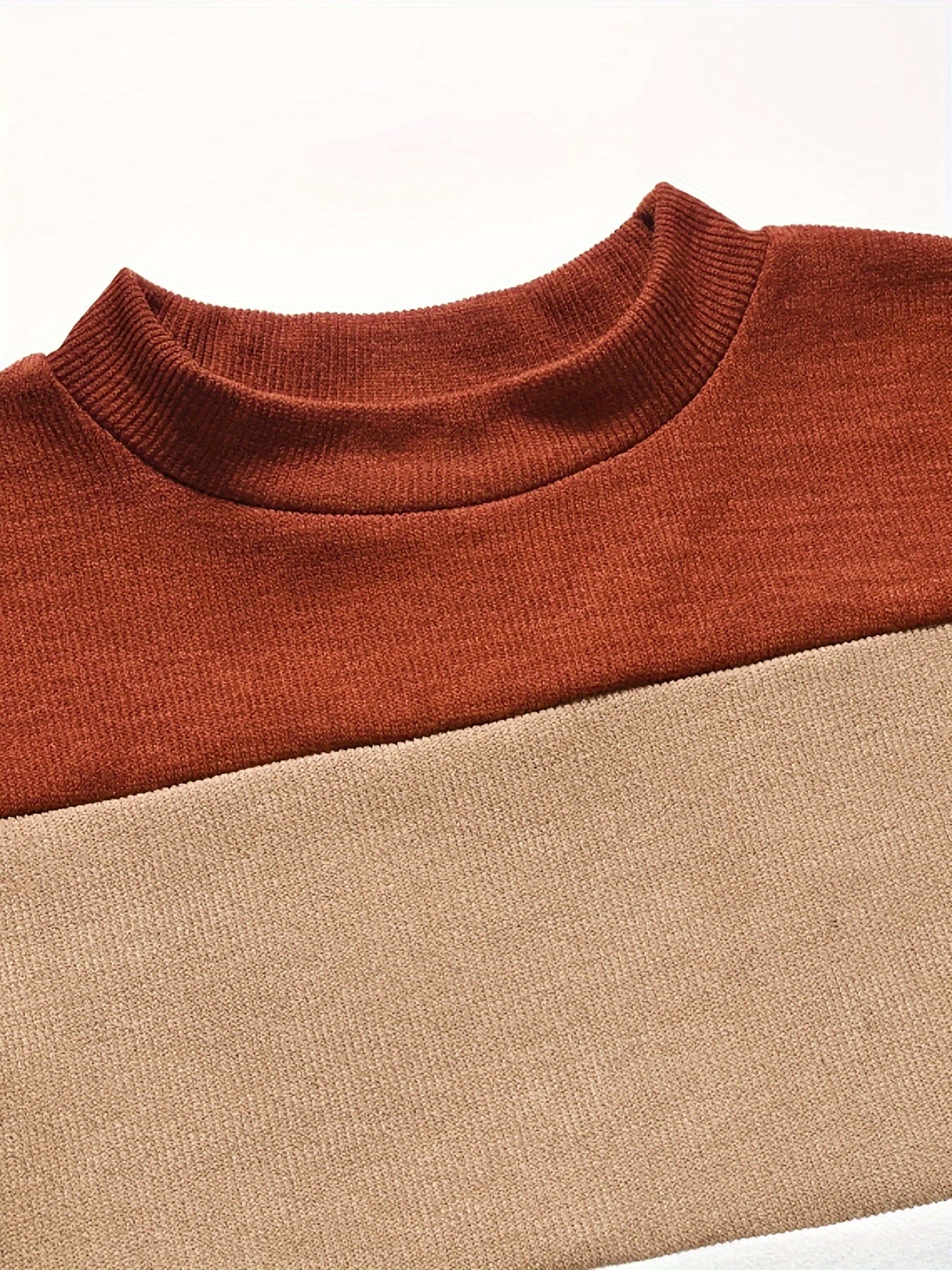 Colorblock Drop Shoulder Sweater