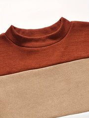 Colorblock Drop Shoulder Sweater