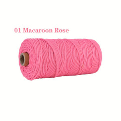3mm 100m Cotton Macrame Cords for Wall Hangings Plant Hooks Crafts
