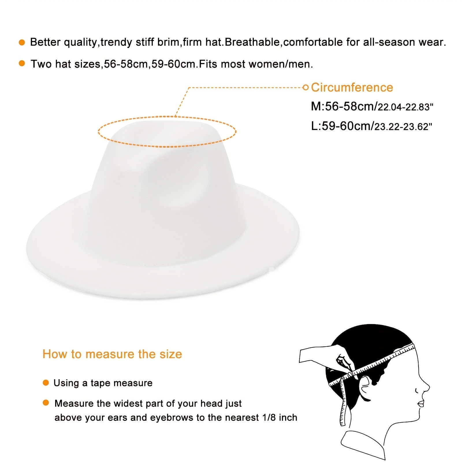 Unisex Wide Brim Woolen Gentleman Top Hat Soft
