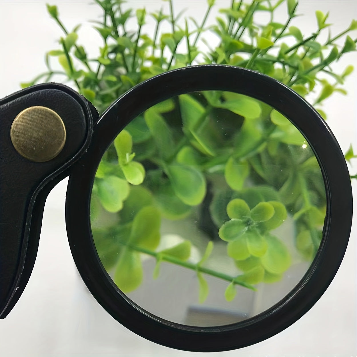 Pocket Magnifying Glass Leather Case Folding Magnifying Glass 1pc