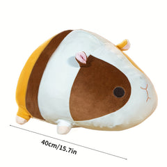 TINICOOCAT 39 Guinea Pig Plush Toy Cute Stuffed Pillow with Pink Ears & Eyes