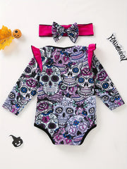 Newborn Baby Girl Outfit Long Sleeve Bodysuit 2Pcs Toddler Clothing Sets