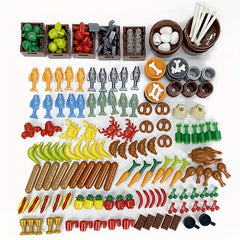 Food Collection Building Blocks Set