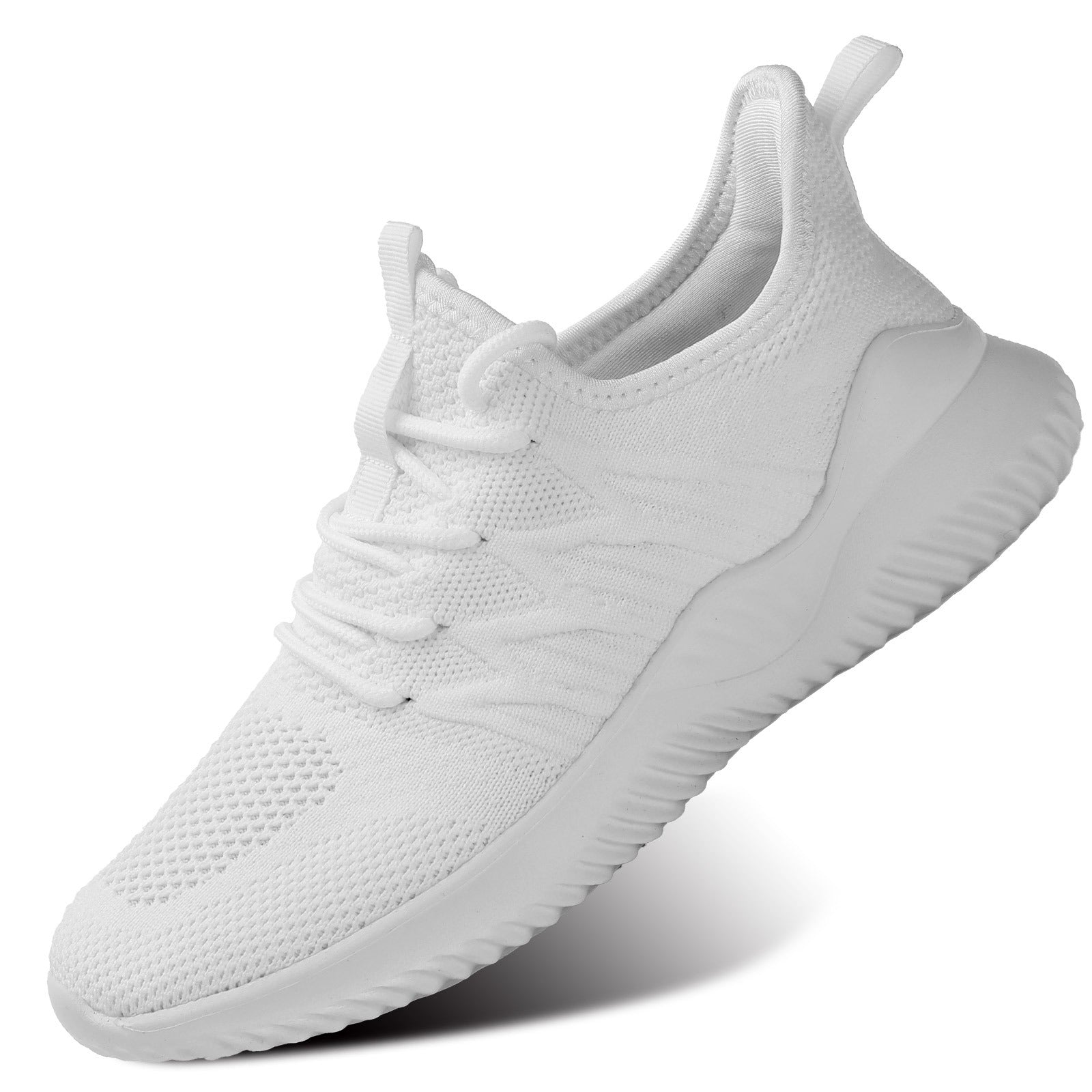 Breathable Knitted Platform Sneakers for Women - Running Shoes