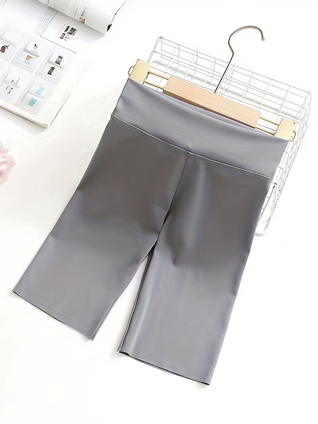 Girls High Waist Yoga Shorts Soft Leggings for Summer Sports