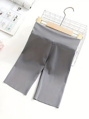 Girls High Waist Yoga Shorts Soft Leggings for Summer Sports