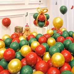 24pcs Metallic Balloons Golden Red Green for Events Parties Holidays