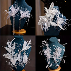 Rhinestone Fascinator Wedding Party Bridal Headpiece