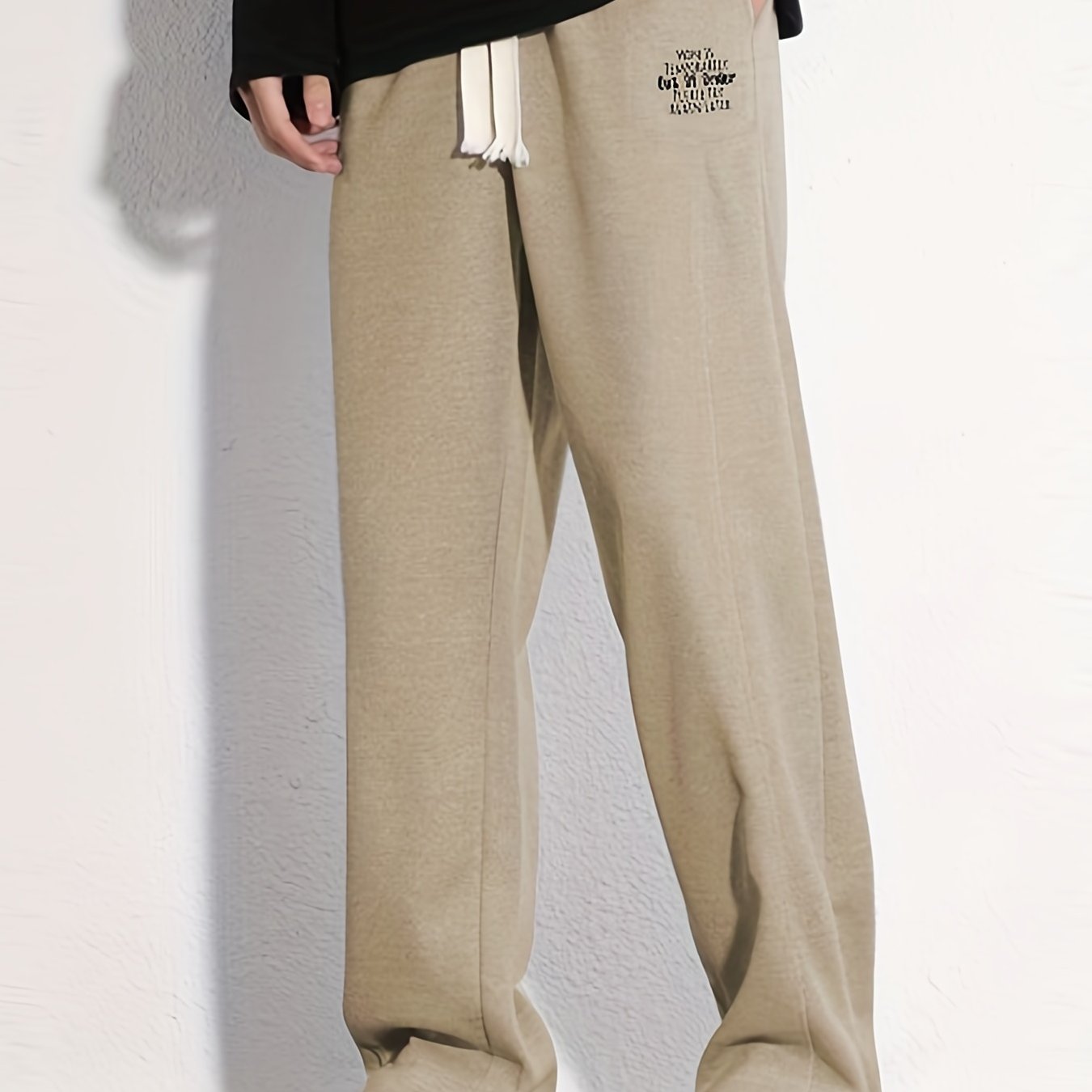 Men's Casual Cotton Drawstring Pants for Spring Summer