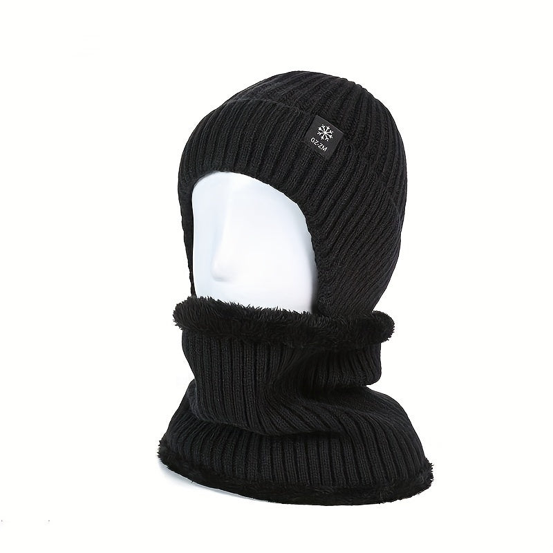 Men's Winter Knitted Hat with Ear Protection