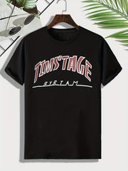 Men's Vintage Tim's T-shirt Casual Stretch Tee For Outdoor