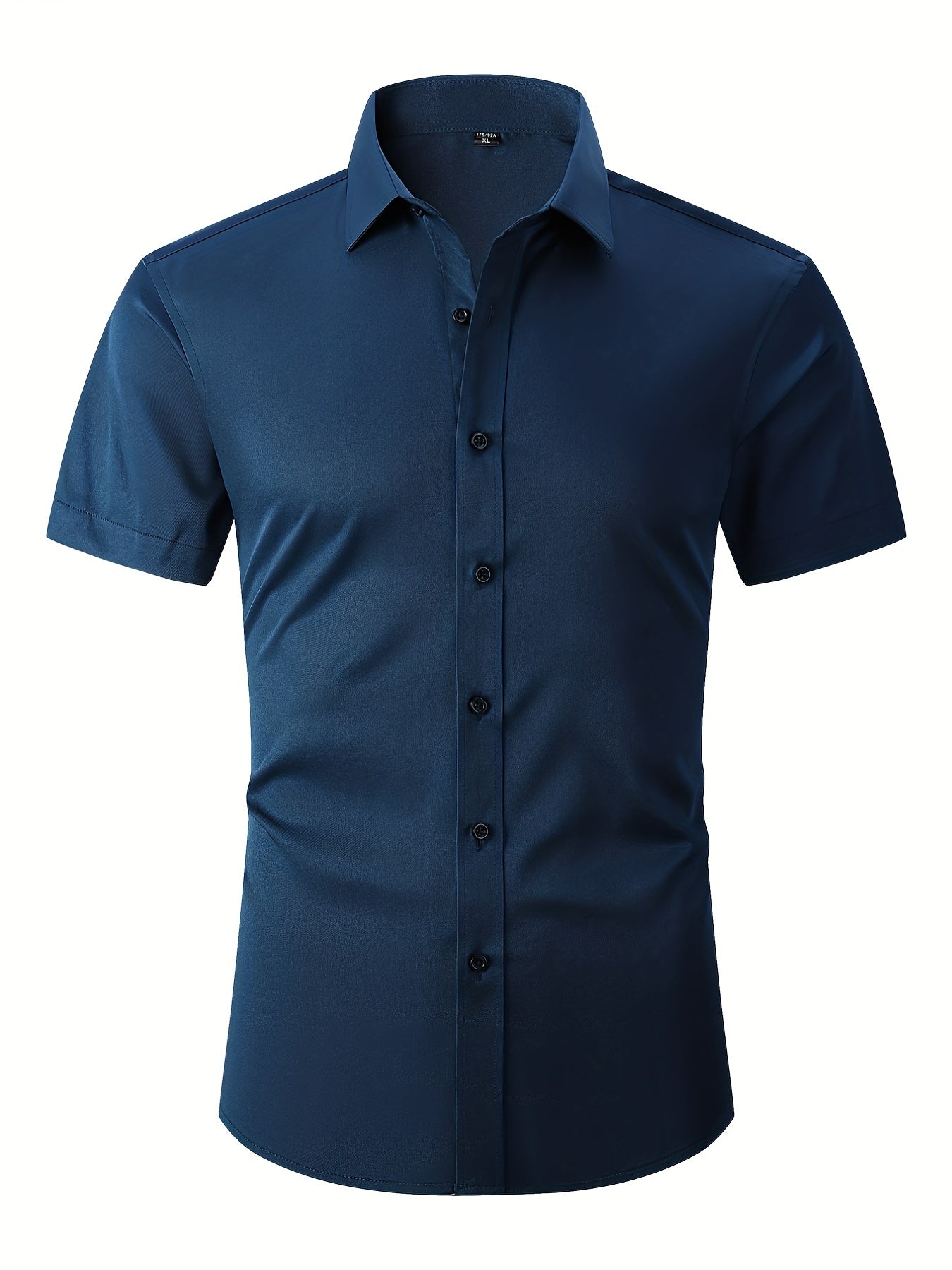 Men's Slim Formal Button Up Shirt for Business Occasion
