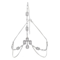 Rhinestone Chain Head Piece Headband Bridal Hair Accessories