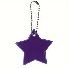 Outdoor Reflective Pentagram Backpack Pendant Night Riding Key Chain