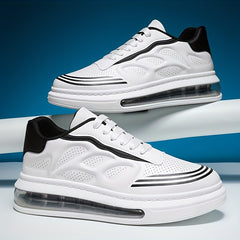 Men's Lace up Sneakers Air Cushion Comfort Walking Shoes