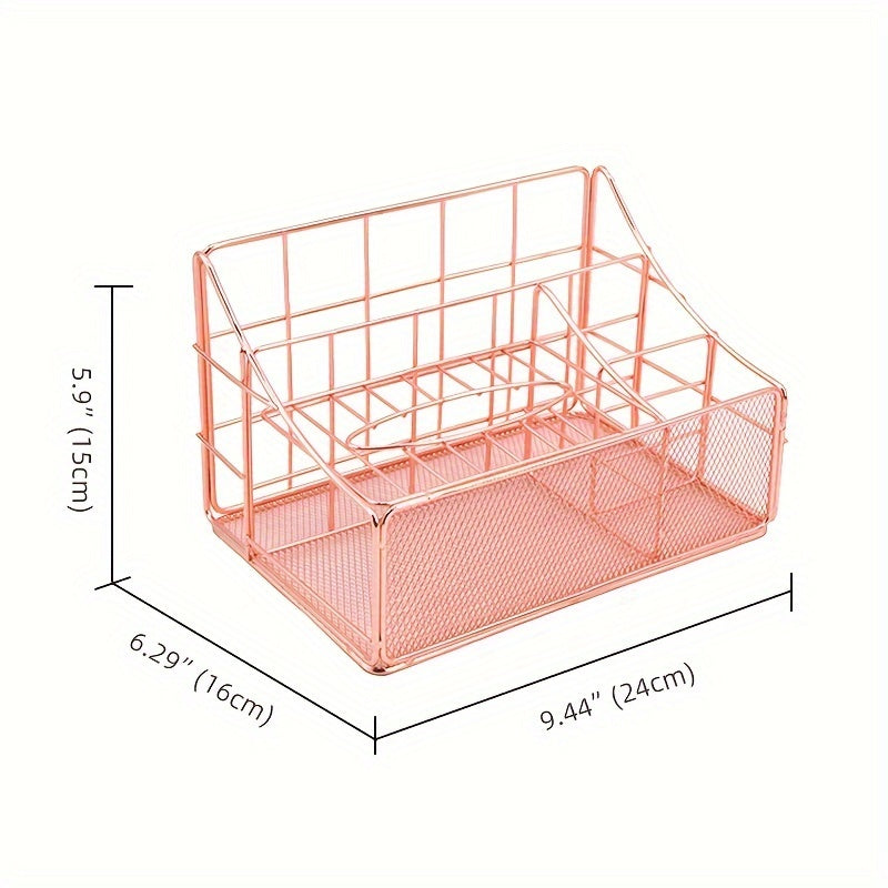 Vintage Iron Office Supplies Storage Box File Storage Rack Desktop Stationery