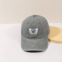 Skull Embroidered Baseball Cap