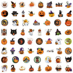 Vintage Halloween Vinyl Stickers Pack Pumpkin Witch Waterproof VSCO Stickers
