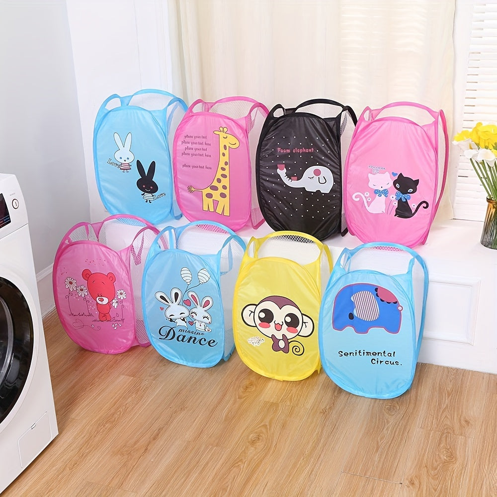 Foldable Portable Storage Basket for Kids Toy Bedroom Living Room