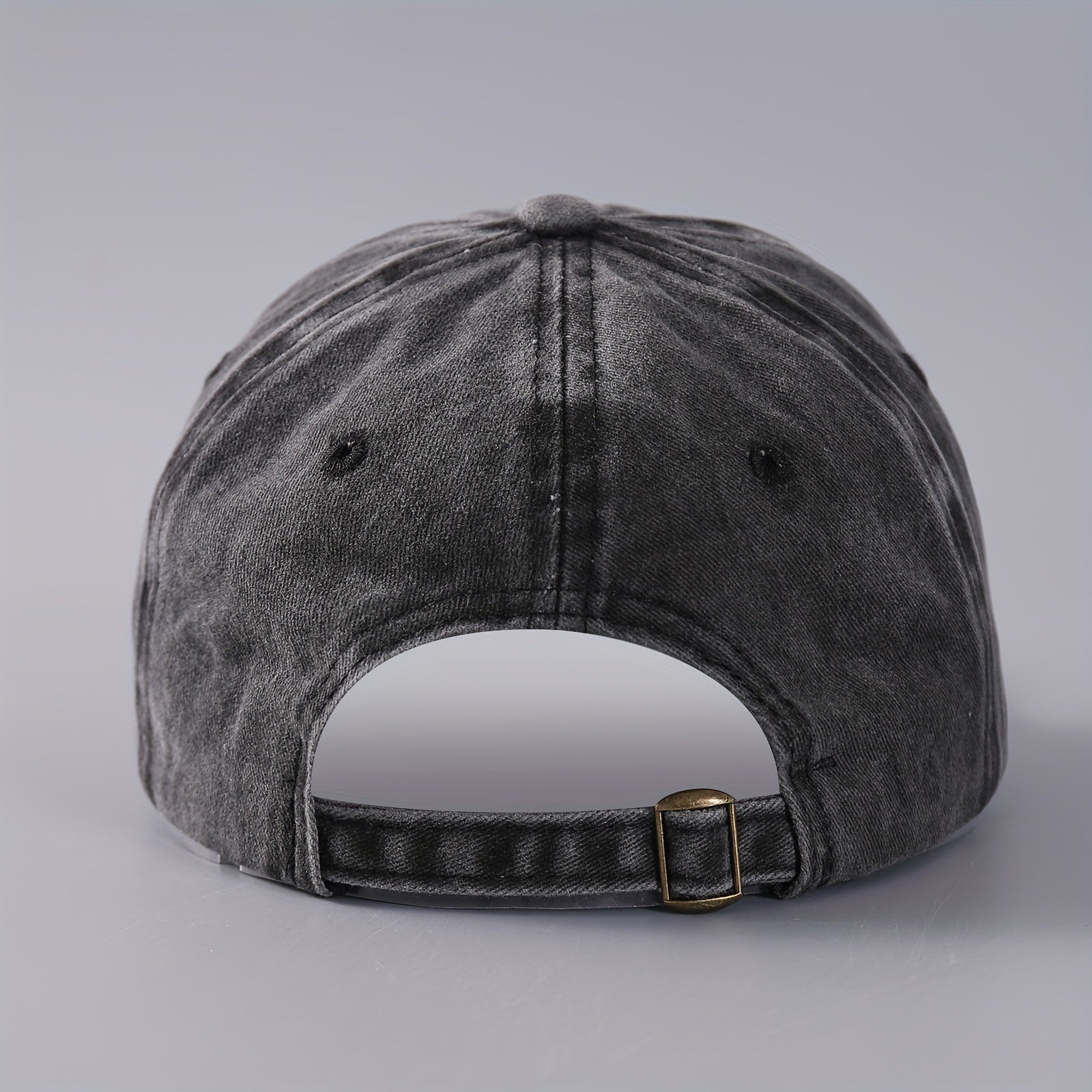 Vintage Washed Denim Baseball Cap Flying Turtle Curved Brim