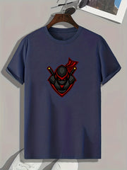 Soldier Print Men's Graphic T shirt Casual Comfy Tees