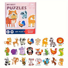 Matching Puzzle Sea Animal Traffic Fruit Vegetable Interactive Puzzle Two Pieces