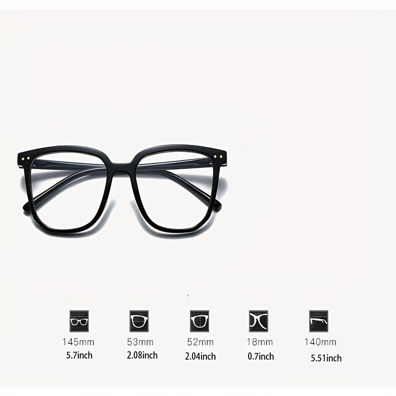 Anti Light Glasses Oval Bare Frame Large Frame Thin Frame Glasses Frame Male