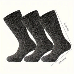 Men's Athletic Wool Socks Running Outdoor Sports Shock Absorbing