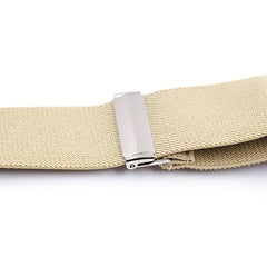 Men's Leather Retro Gentleman Clip Suspenders Pants Harness Clips