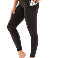 Women's Skinny Leggings with Pockets - Ideal for Yoga & Fitness