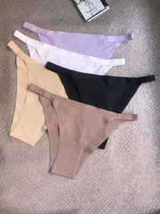 5 Pack Low Waist Panties Seamless Thongs