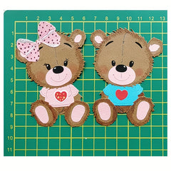 1pc Animals Bears Cutting Dies Stencils for Cards Making Scrapbooking