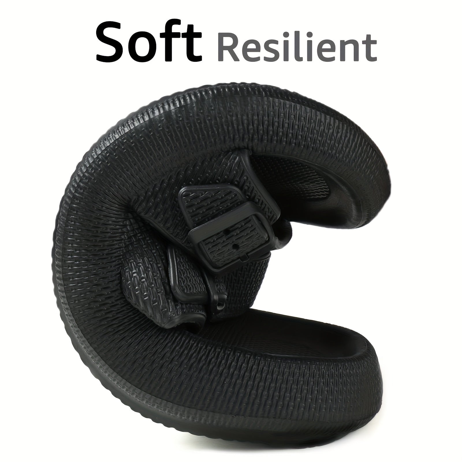 Men's Adjustable Strap Slip On Slides Casual Walking Slippers