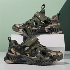 Boys Camo Breathable Sandals Anti-Skid Shoes