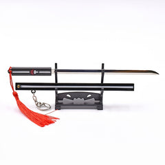 Anime Mini Metal Sword Keychain Bag Hanging Decoration