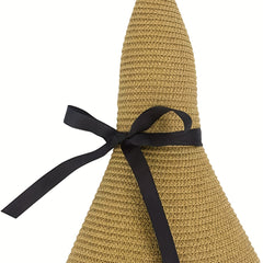 Wide Brim UV Protection Straw Sun Hat for Women