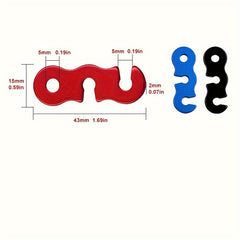 6pcs Aluminum Windproof Rope Adjustment Buckles Camping Tent Accessories
