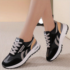 Women's Colorblock Slip On Casual Sneakers Non slip Shoes