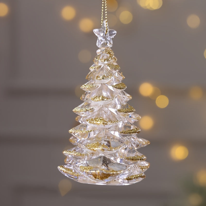 1pc Christmas Tree Crystal Pendant Decoration Supplies