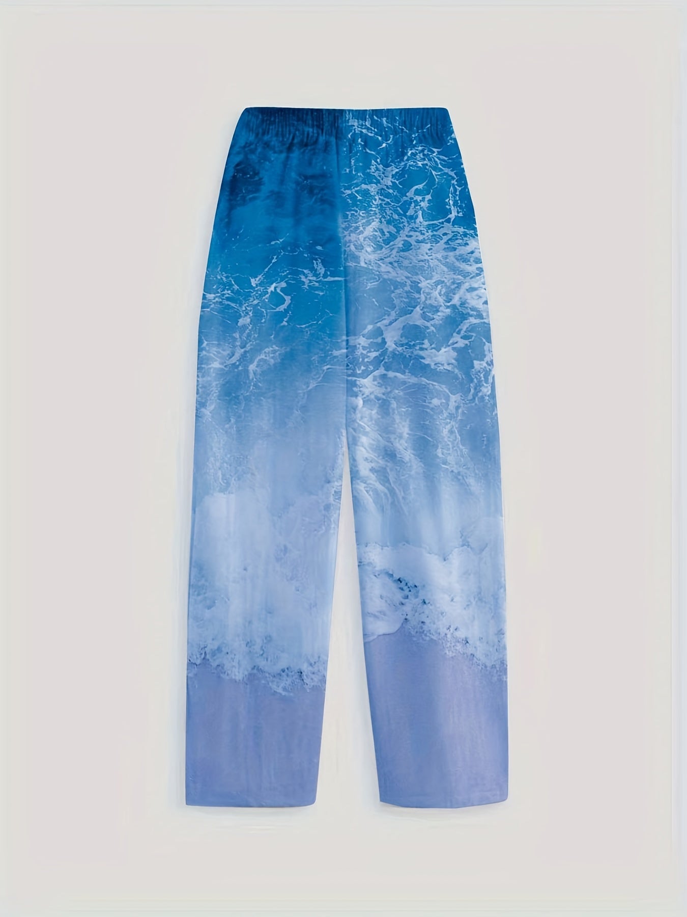 Graphic Print Dual Pockets Loose Pants Casual Comfy Pants For All Season