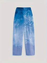 Graphic Print Dual Pockets Loose Pants Casual Comfy Pants For All Season